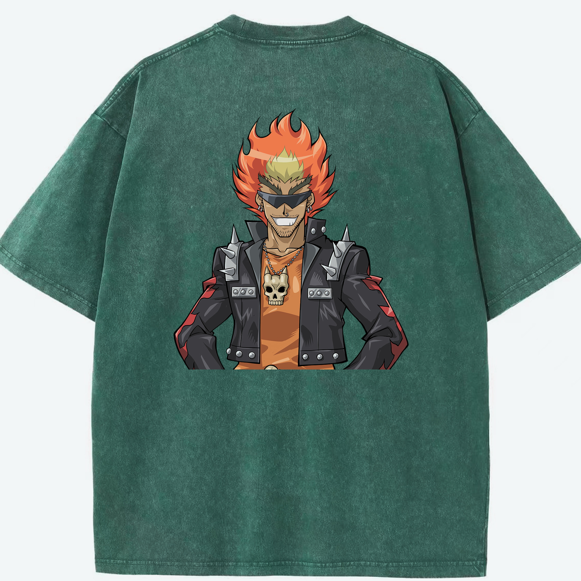 （画像用） 遊☆戯☆王 Yu-Gi-Oh! 綿100% ヴィンテージ風 半袖Tシャツ（背面プリント）
